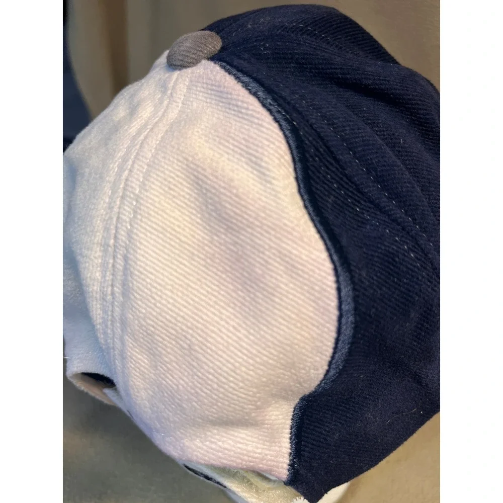 Penn State Nittany Lions Hat Navy White Grey S Logo Adjustable Baseball Cap